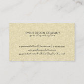 黒モダンはっきりした色と金ゴールドグリッター 名刺 (裏面)