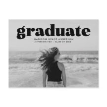 黒モダンはっきりした重ね写真卒業パーティー