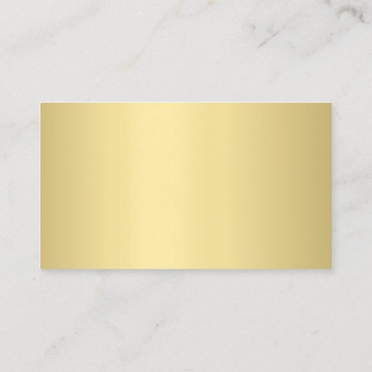 黒モダンエレガントと金ゴールドプレーンプロフェッショナル 名刺 (裏面)