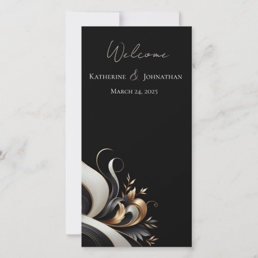 黒モダンエレガントと金ゴールド (正面)