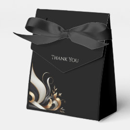 黒モダンエレガントと金ゴールド フェイバーボックス