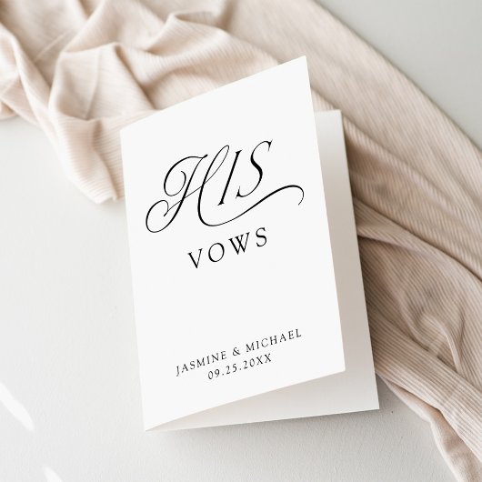 黒モダンエレガントタイポグラフィ結婚の願い カード