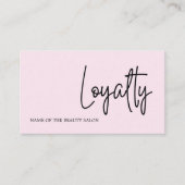 黒モダンエレガントバラホワイト美しい ロイヤリティカード (正面)