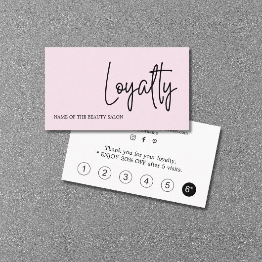 黒モダンエレガントバラホワイト美しい ロイヤリティカード