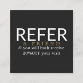 黒モダンエレガントフェイク金ゴールド美しい 紹介カード (正面)