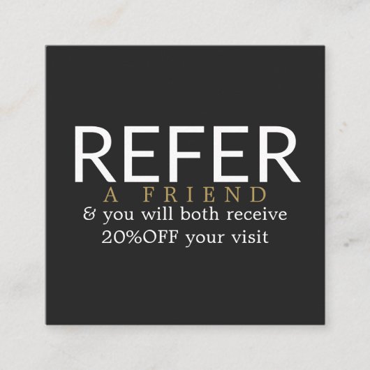 黒モダンエレガントフェイク金ゴールド美しい 紹介カード (正面)