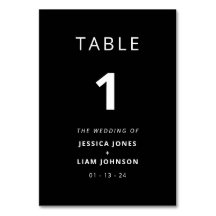 黒モダンエレガント白ミニマル結婚リスト