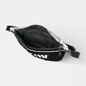 黒モダンエレガント白 ファニーパック (見開き)