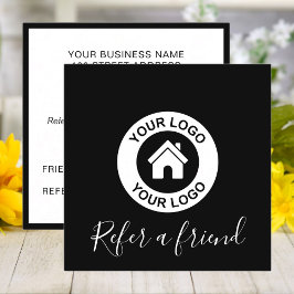 黒モダンエレガント白 紹介カード