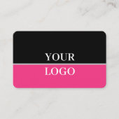 黒モダンエレガント色 名刺 (正面)