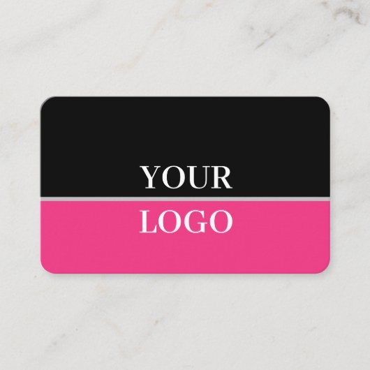 黒モダンエレガント色 名刺 (正面)