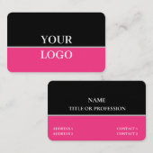 黒モダンエレガント色 名刺 (正面/裏面)