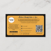 黒モダンエレガント金ゴールドイエロービジネス報酬 ロイヤリティカード (正面)