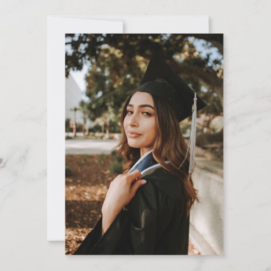 黒モダンガーリーきらめく色院写真 案内状 (裏面)