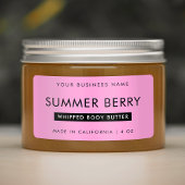 黒モダンガーリーとピンクのホイップ化粧瓶 ラベル