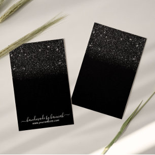 黒モダングリッターイヤリング表示ホルダー