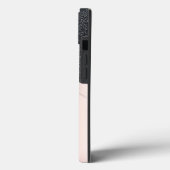 黒モダングリッタードリップ、バラ金ゴールド、モノグラム Case-Mate iPhoneケース (裏面 / 左)