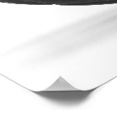 黒モダンサッカーボールパーソナライズされた ポスター (角)