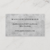 黒モダンサロン金ゴールド唇メイクアップアーチビジネス 名刺 (裏面)