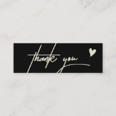 黒モダンショッピングSmall Business コーリングカード (正面)