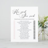 黒モダンシンプル字のスクリプトゲーム彼は彼女が言った (スタンド正面)