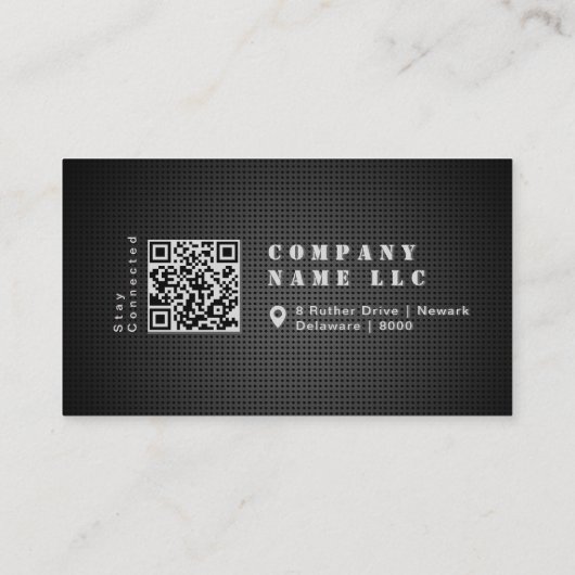 黒モダンスタイリッシュ金ステはっきりしたンシ男らしュ 名刺 (裏面)