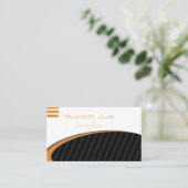 黒モダンスタイリッシュ 名刺 (スタンド正面)