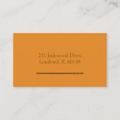 黒モダンスタイリッシュ 名刺 (裏面)