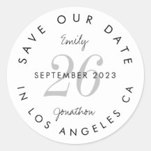 黒モダンタイポグラフィ日付の保存