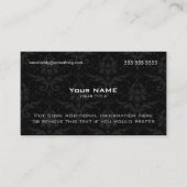 黒モダンダマスク 名刺 (正面)