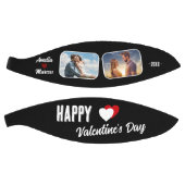 黒モダンハッピーバレンタインデー2枚 バスケットボール (パネル)