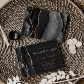 黒モダンバラ金ゴールドアガテダーク結婚ズ 招待状