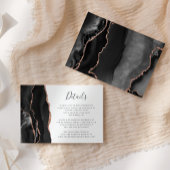 黒モダンバラ金ゴールドアゲ結婚ート詳細 エンクロージャーカード