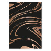 黒モダンバラ金ゴールドシックなビュッフェフードラベル テーブルナンバー (裏面)