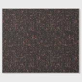 黒モダンバラ金ゴールド組版図鑑パターン ラッピングペーパー (フラット)