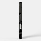 黒モダンヒョウ柄ダークシャドウモノグラム Case-Mate iPhoneケース (裏面 / 右)