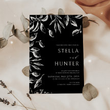 黒モダンビクトリアン白の緑結婚色