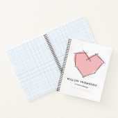 黒モダンピンクボビーピン美容師ブランディング ノートブック (内部)