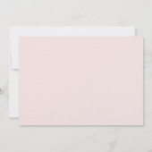 黒モダンフェミニンピンク文字の書名 ノートカード (裏面)