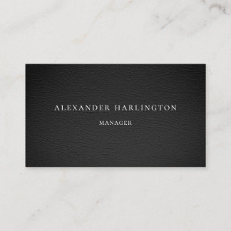 黒モダンプロフェッショナルカード男性シンプル 名刺