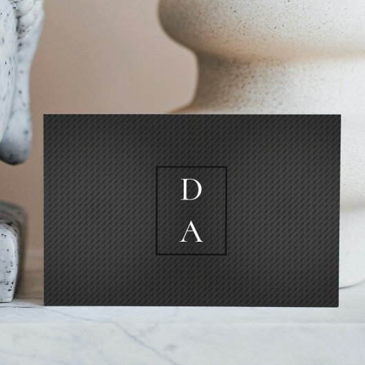 黒モダンプロフェッショナルスタイリッシュはっきりした 名刺