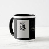 黒モダンプロフェッショナル写真 マグカップ (正面左)