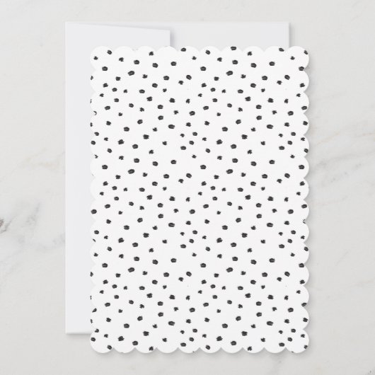 黒モダンホタテ結婚プのサンキューカード サンキューカード (裏面)