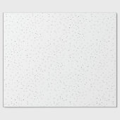 黒モダンミニマルと白の不完全な点 ラッピングペーパー (フラット)