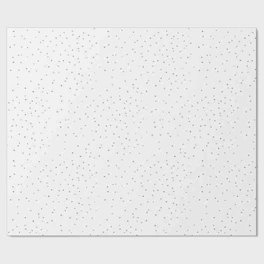 黒モダンミニマルと白の不完全な点 ラッピングペーパー (フラット)