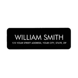黒モダンミニマルエレガントム ラベル
