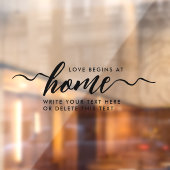 黒モダンミニマル字ラブホームウィンドウの固定 ウィンドウサイン (シート2)