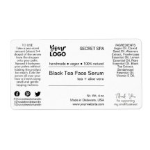 黒モダンミニマル白顔血清製品