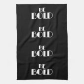 黒モダンミニマルBEはっきりした スタイリッシュ キッチンタオル (縦)