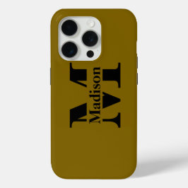 黒モダンモノグミニマルラムCase-Mate iPhone 15 Proケース